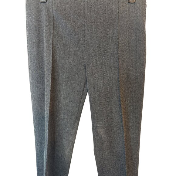 Theory Size 2 Wool Blend Slim-Fit Trousers Dark Gray - Picture 4 of 16